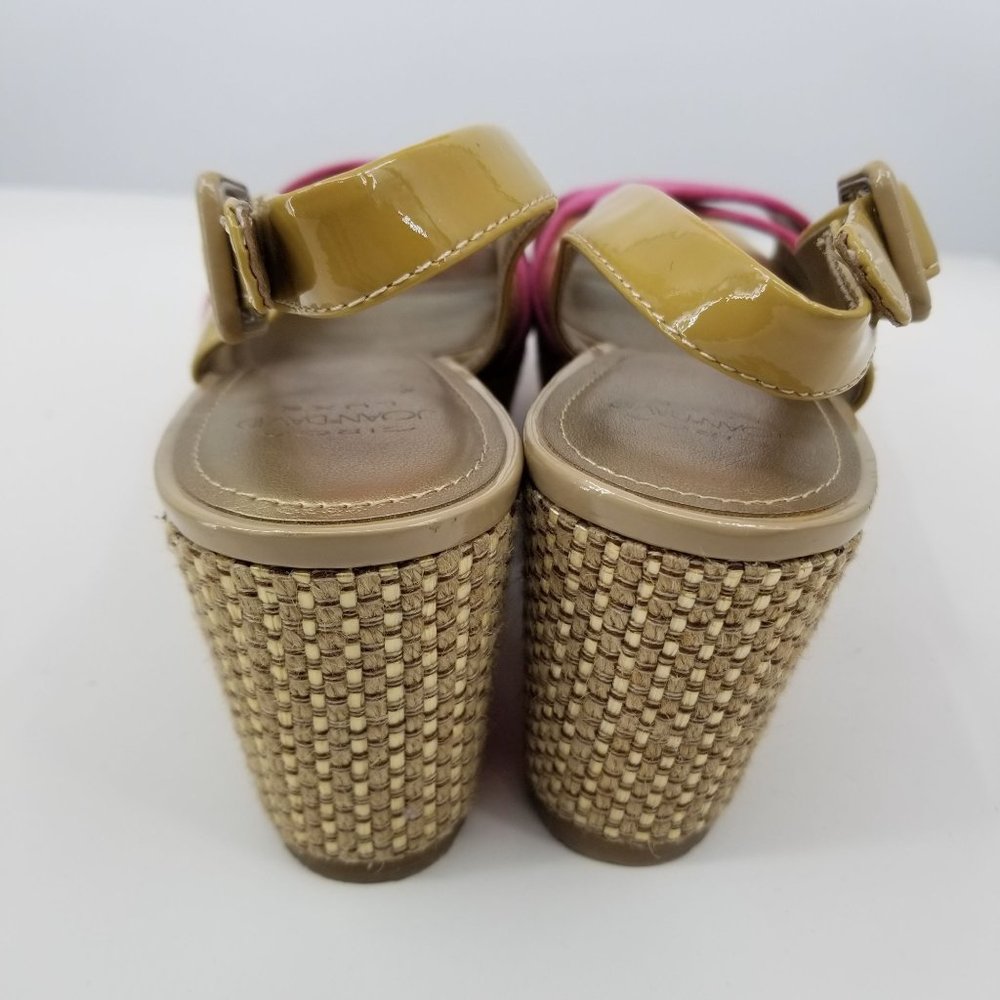 Women’s Pink and Yellow Wedge Sandals - Picture 5 of 12